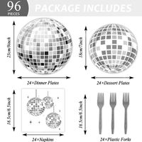 Fashion Disco Ball Paper Party Tableware main image 5