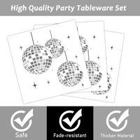Fashion Disco Ball Paper Party Tableware main image 3