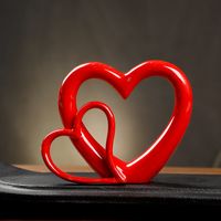 Simple Style Heart Shape Ceramics Vase main image 2