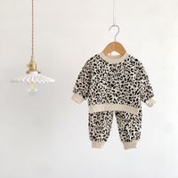 Streetwear Animal Leopard Cotton Boys Clothing Sets sku image 4