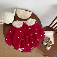 Princess Solid Color Cotton Baby Rompers main image 5