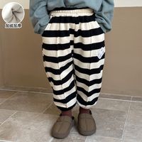 Streetwear Stripe Cotton Blend Boys Pants sku image 8