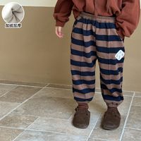 Streetwear Stripe Cotton Blend Boys Pants sku image 15