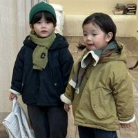 Sports Solid Color Cotton Boys Outerwear main image 5