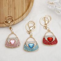 Lady Bag Zinc Alloy Diamond Women's Bag Pendant Keychain main image 6