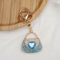 Lady Bag Zinc Alloy Diamond Women's Bag Pendant Keychain sku image 2