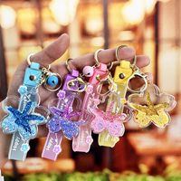 Cartoon Style Star Arylic Women's Bag Pendant Keychain main image 3