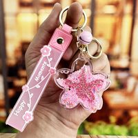 Cartoon Style Star Arylic Women's Bag Pendant Keychain sku image 2