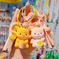 Cartoon Style Bear Resin Women's Bag Pendant Keychain main image 6