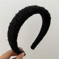 Women's Sweet Solid Color Plush Handmade Hair Band sku image 7