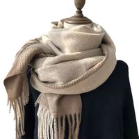 Women's Basic Color Block Polyester Scarf main image 1