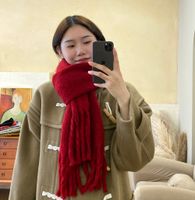 Women's Simple Style Solid Color Acrylic Scarf main image 7