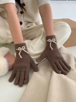 Women's Preppy Style Sweet Solid Color Gloves 1 Pair sku image 10