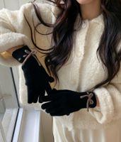 Women's Preppy Style Sweet Solid Color Gloves 1 Pair sku image 3