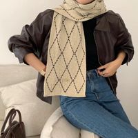 Women's Elegant Business Color Block Polyester Scarf main image 4