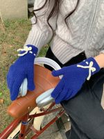 Women's Preppy Style Sweet Solid Color Gloves 1 Pair sku image 9