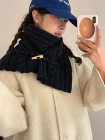 Women's Cute Sweet Solid Color Acrylic Scarf main image 4