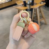 Cute Fruit Pu Leather Unisex Bag Pendant Keychain sku image 20