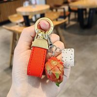 Cute Fruit Pu Leather Unisex Bag Pendant Keychain sku image 24