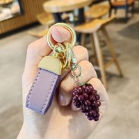 Cute Fruit Pu Leather Unisex Bag Pendant Keychain sku image 10