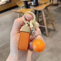 Cute Fruit Pu Leather Unisex Bag Pendant Keychain sku image 14