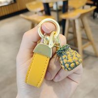 Cute Fruit Pu Leather Unisex Bag Pendant Keychain sku image 22