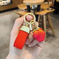 Mignon Fruit Faux Cuir Unisexe Pendentif De Sac Porte-clés sku image 30