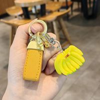 Cute Fruit Pu Leather Unisex Bag Pendant Keychain sku image 26