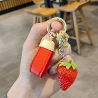 Cute Fruit Pu Leather Unisex Bag Pendant Keychain sku image 13