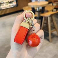 Cute Fruit Pu Leather Unisex Bag Pendant Keychain sku image 29