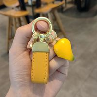 Cute Fruit Pu Leather Unisex Bag Pendant Keychain sku image 27