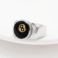 Classic Style Number Stainless Steel Men's Rings main image 2