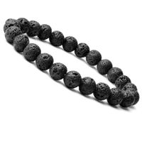 Ethnic Style Solid Color Natural Stone Agate Beaded Bracelets sku image 2