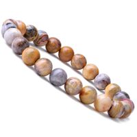 Ethnic Style Solid Color Natural Stone Agate Beaded Bracelets sku image 8