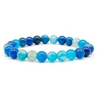 Simple Style Solid Color Natural Stone Beaded Bracelets sku image 10
