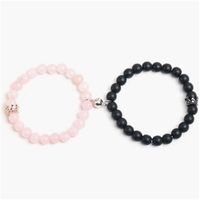 Simple Style Solid Color Natural Stone Beaded Bracelets sku image 2
