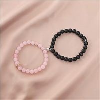 Simple Style Solid Color Natural Stone Beaded Bracelets main image 4