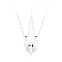 Style Simple Forme De Cœur Alliage Placage Coupler Pendentif sku image 1