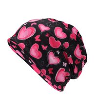 Unisex Cute Heart Shape Eaveless Beanie Hat sku image 2