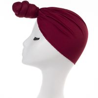Women's Basic Solid Color Eaveless Beanie Hat sku image 6