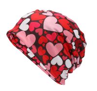 Unisex Cute Heart Shape Eaveless Beanie Hat main image 2