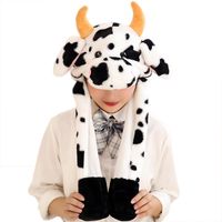 Children Unisex Cute Cows Beanie Hat main image 1