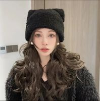 Women's Sweet Solid Color Eaveless Wool Cap main image 5