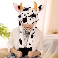 Children Unisex Cute Cows Beanie Hat main image 3