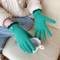 Women's Basic Solid Color Gloves A Pair sku image 3