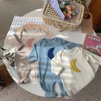 Casual Moon Cotton Baby Rompers main image 3