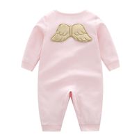 Casual Cute Solid Color Cotton Baby Rompers sku image 9