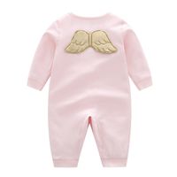 Casual Cute Solid Color Cotton Baby Rompers sku image 11