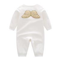 Casual Cute Solid Color Cotton Baby Rompers sku image 6