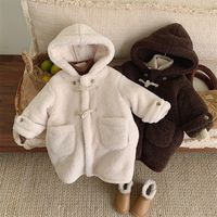 Simple Style Classic Style Solid Color Fleece Girls Outerwear main image 4